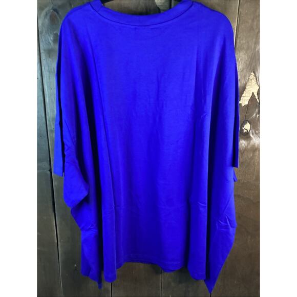 ASOS Design Curve Oversized T Shirt With Locations Graphic In Blue 3XL - Picture 3 of 3